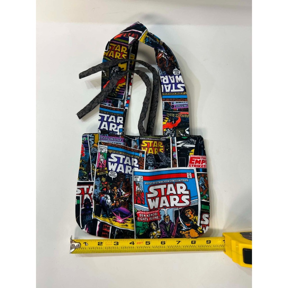 Star Wars Comic Book Print Tote Bag Handmade Small Multicolor Cotton Bag